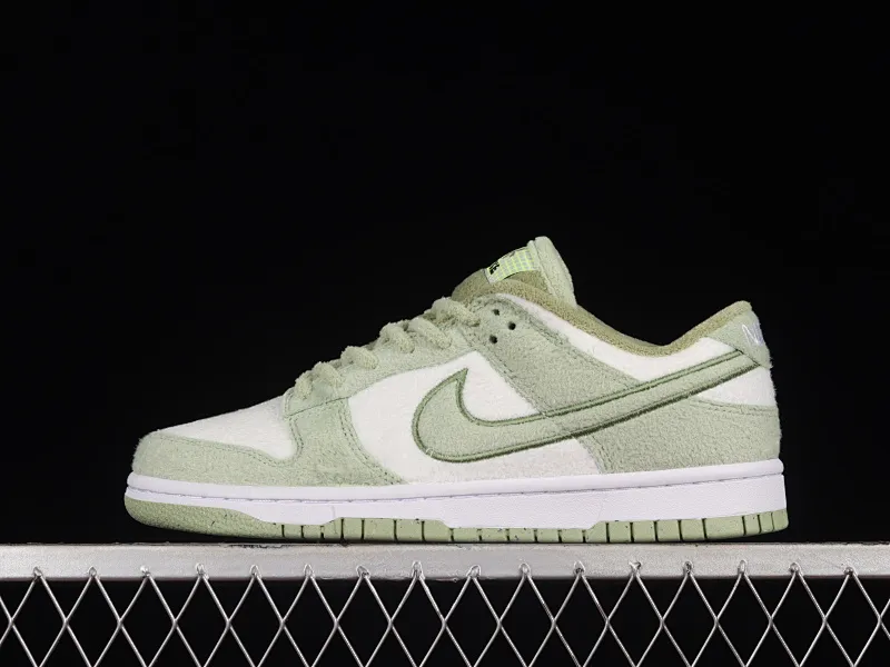 All categories Nk SB Dunk series Nk SB Dunk Low low-top sneakers C version Nk SB Dunk Low wool white green SB low-top sports and leisure sneakers DQ7579-300